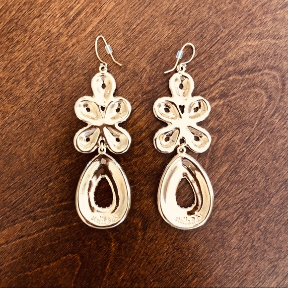 Stella & Dot Turquoise Capri Chandelier Earrings - Picture 2 of 5